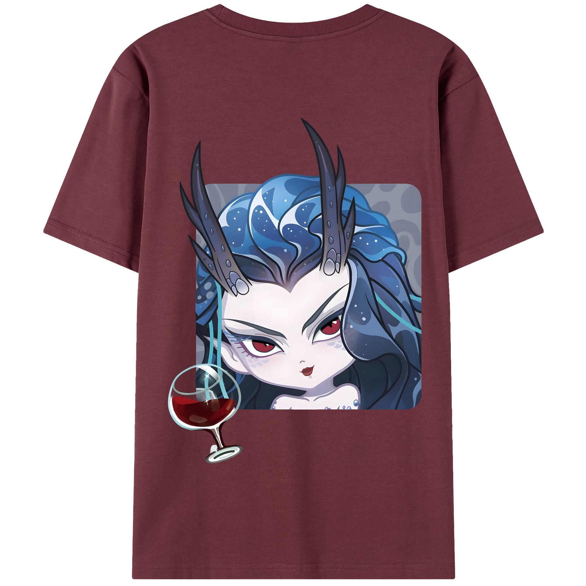 （画像用） Ne Zha 2 ナタ 魔童の大暴れ 綿100％半袖Tシャツ（背面プリント）